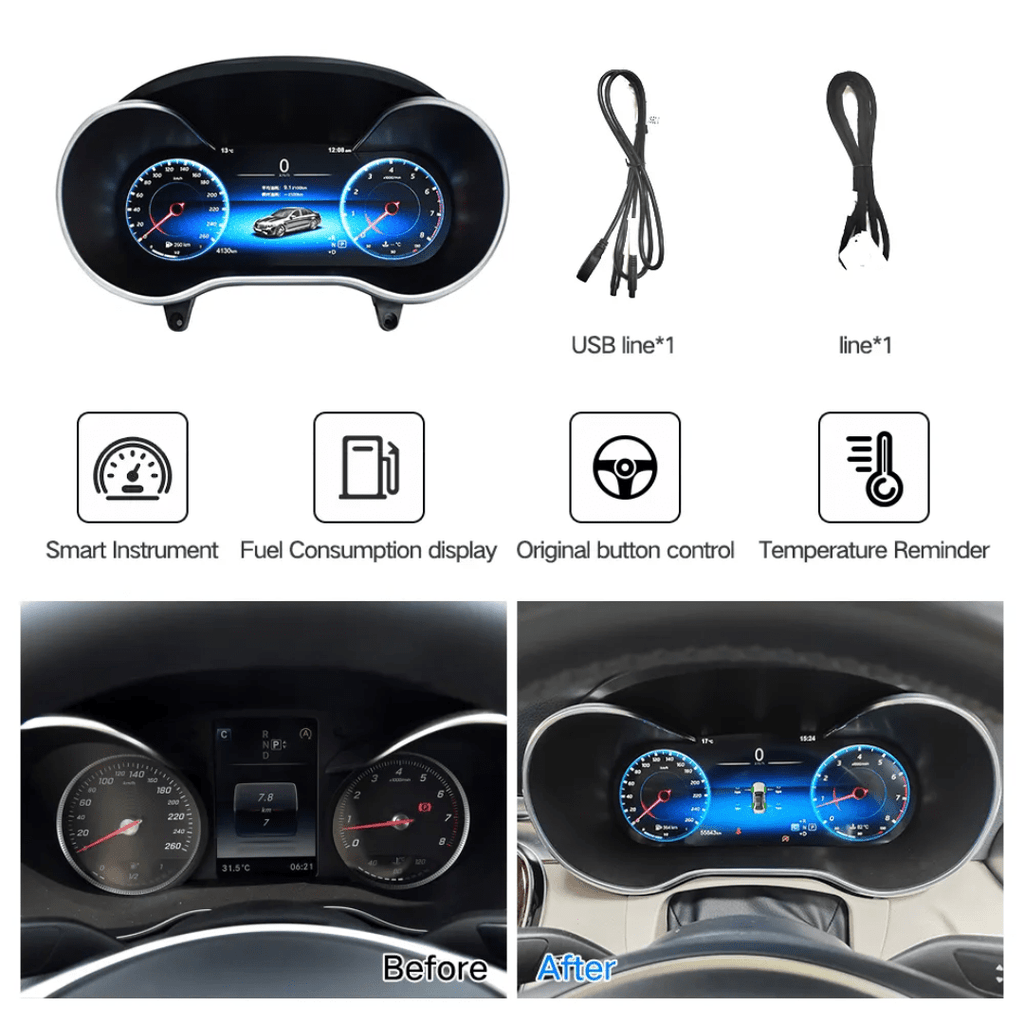 Mercedes W205 C Class Digital Cluster