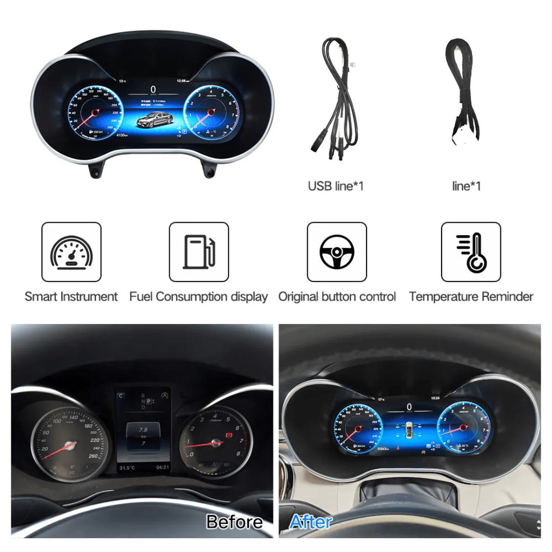 Mercedes W205 C Class Digital Cluster