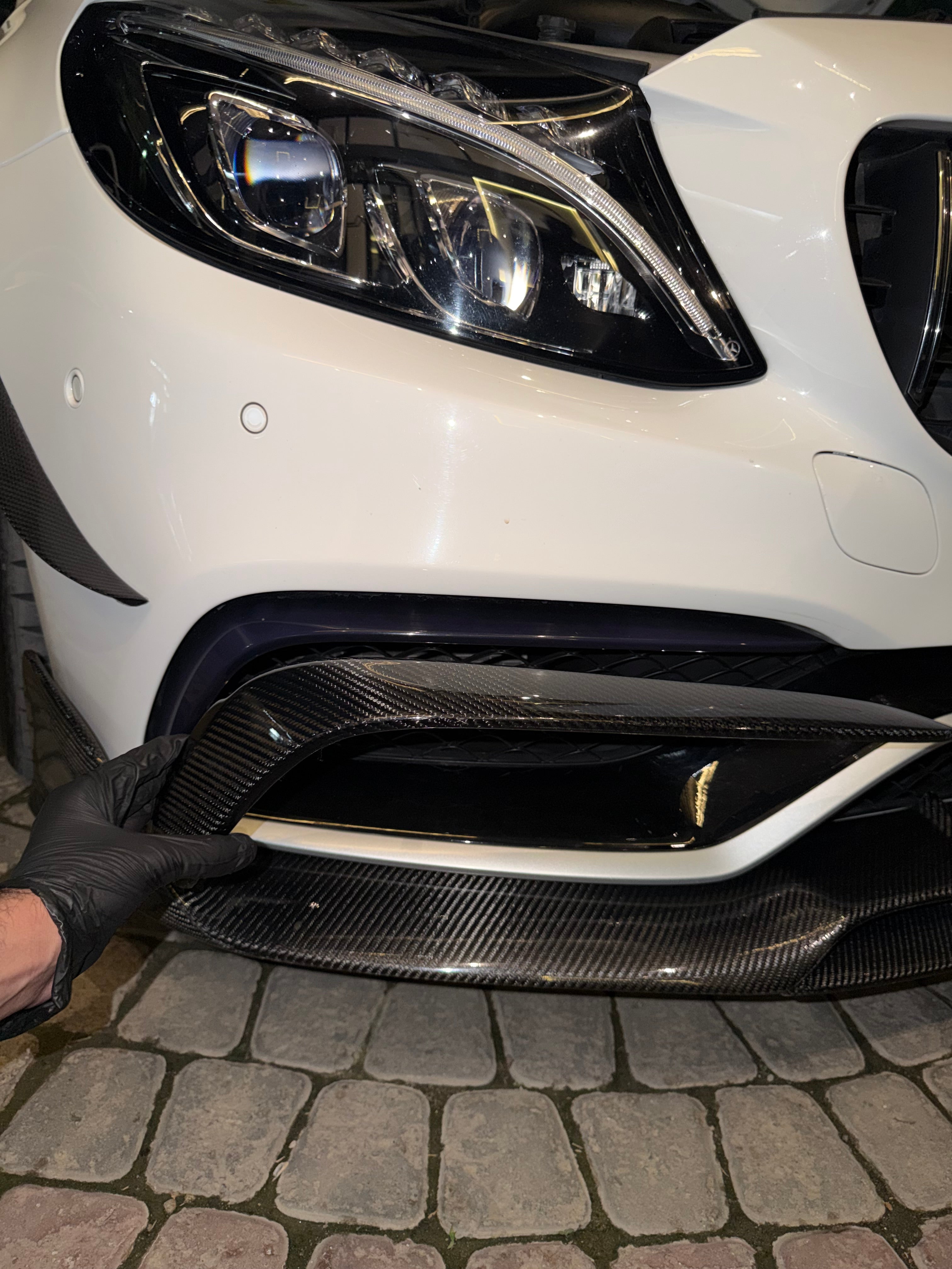 Mercedes W205 C63 Front Trim Cover - Carbon Fiber