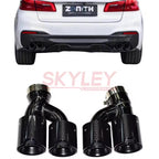 BMW Carbon Fiber Exhaust Tip - Single to dual