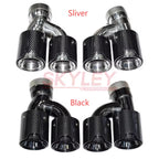 BMW Carbon Fiber Exhaust Tip - Single to dual