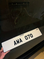 European Size Punjab/ISB 3D Number Plate