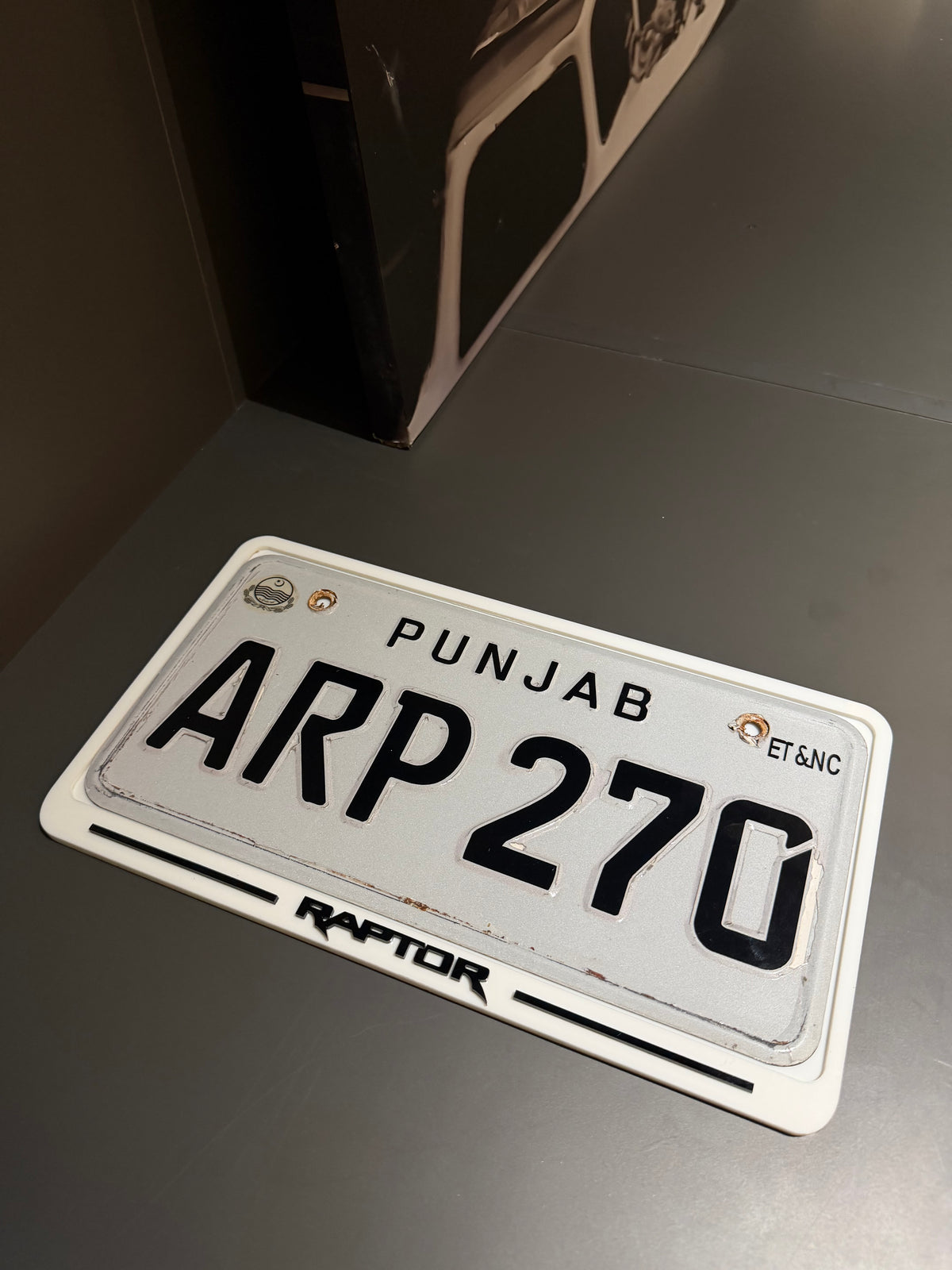 Ford Raptor Number Plate Frame For original plate
