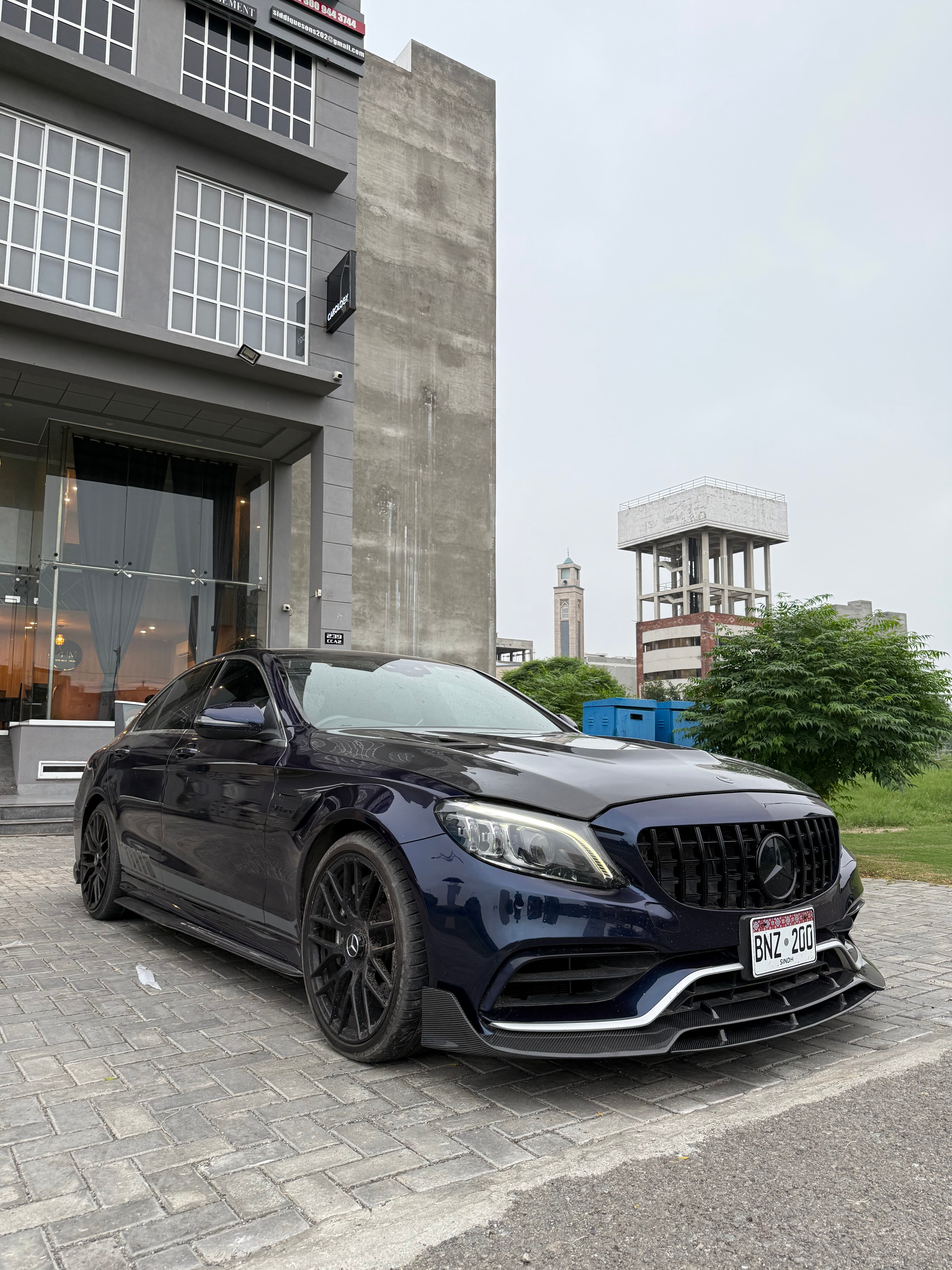 Mercedes W205 C63 Side Skirts - Carbon Fiber