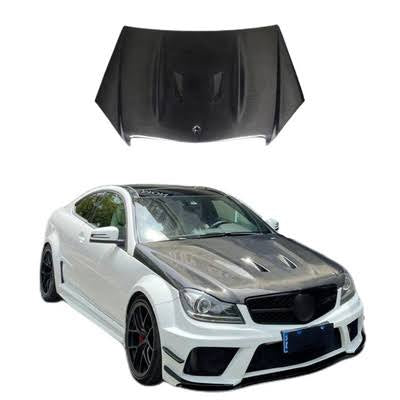 Mercedes W204 C Class 507 Hood - Carbon Fiber
