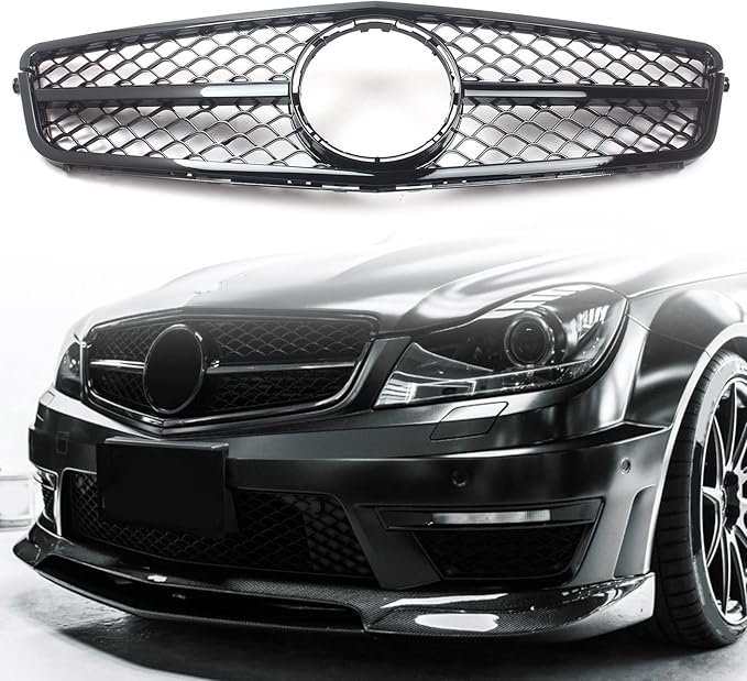 Mercedes-Benz W204 C Class Gloss Black Grill