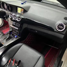 Mercedes W204 C Class 2012 Carbon Fiber Dashboard Trim with AC Vents Ambient Lights