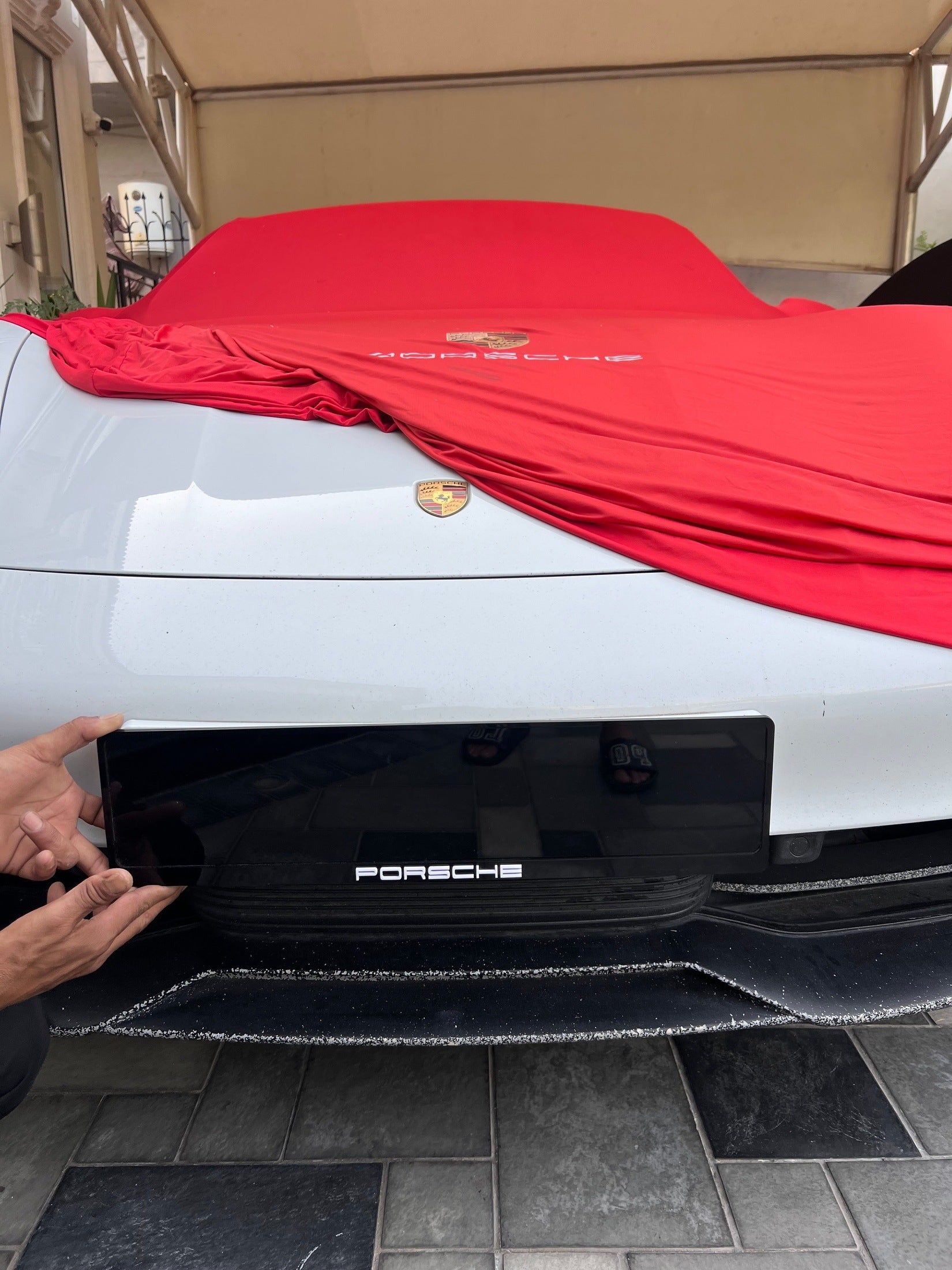 Porsche Number Plate Frame