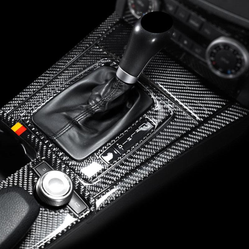 Mercedes W204 Center Console Carbon Fiber Set