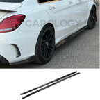 Mercedes W205 C63 Side Skirts - Carbon Fiber