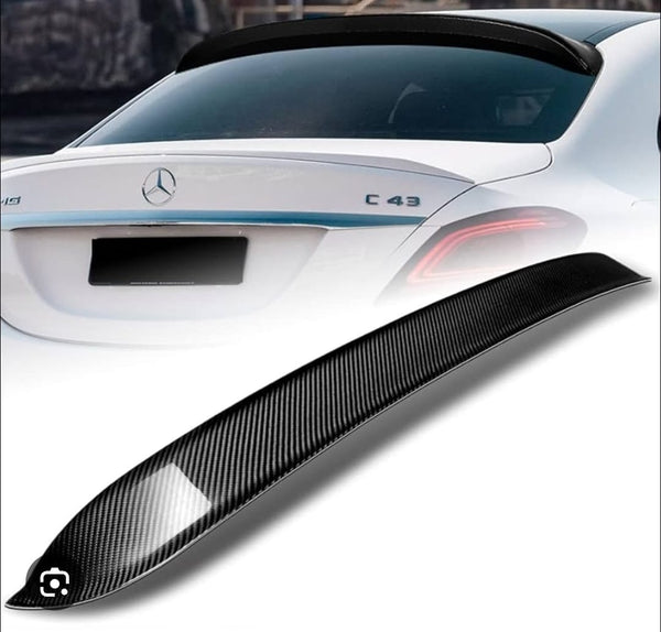 Mercedes W205 C Class Roof Spoiler - Carbon Fiber