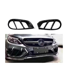 Mercedes W205 C Class Front Fog Light Cover - Orginal Carbon Fiber