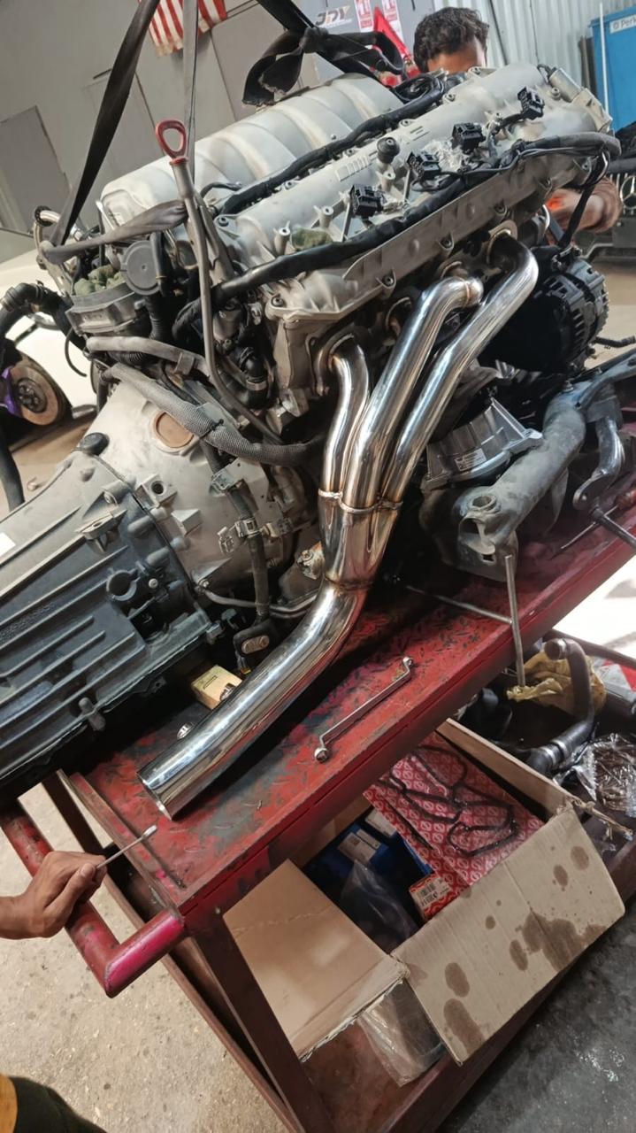 Mercedes W204 C63 AMG Performance Long Tube Headers & Downpipes