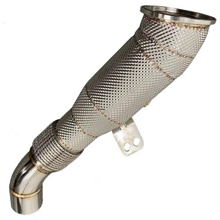 BMW M340i Catless Downpipe with heat shield
