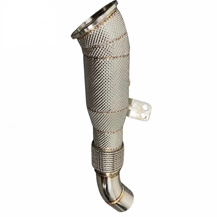 BMW M340i Catless Downpipe with heat shield