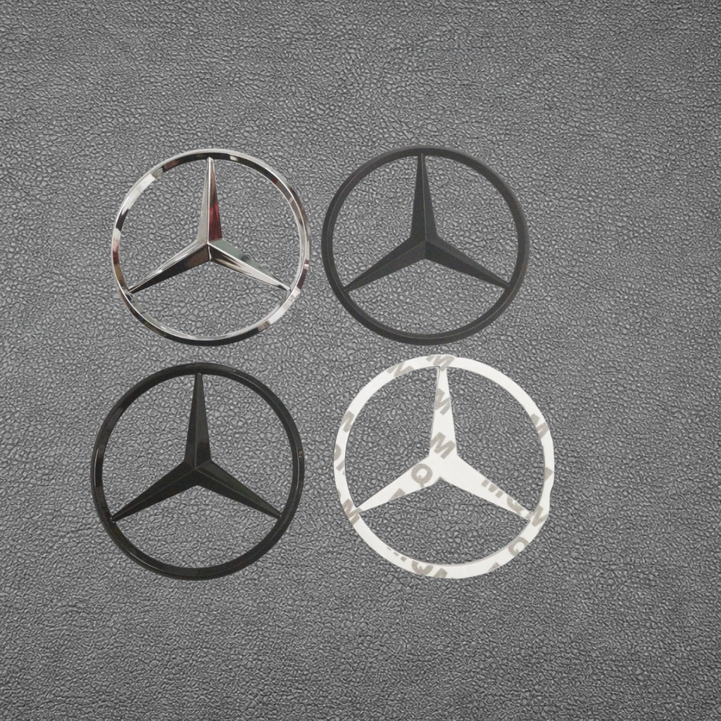 Mercedes Rear Trunk Emblem - Black