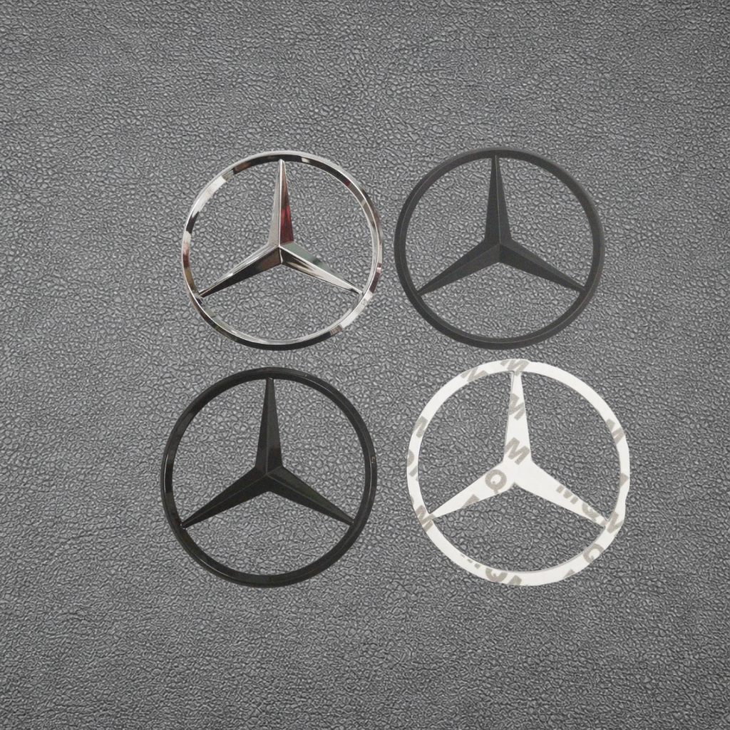 Mercedes Rear Trunk Emblem - Black