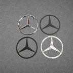 Mercedes Rear Trunk Emblem - Black