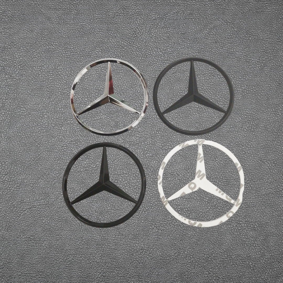Mercedes Rear Trunk Emblem - Black