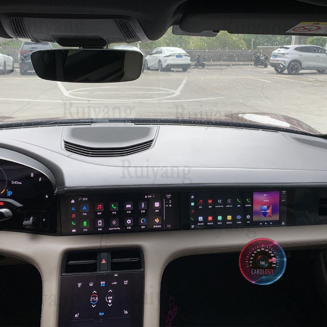 Porsche Taycan Passenger Screen