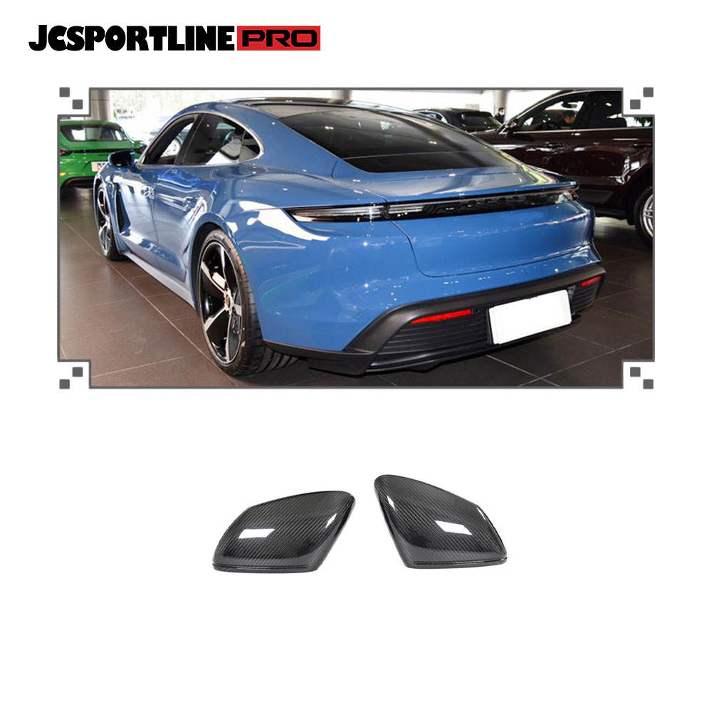 Porsche Taycan Side Mirror Covers - Carbon Fiber