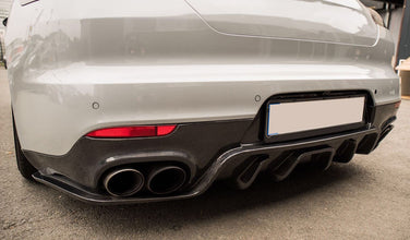 Porsche Panamera Rear Bumper  Diffuser Carbon Fiber
