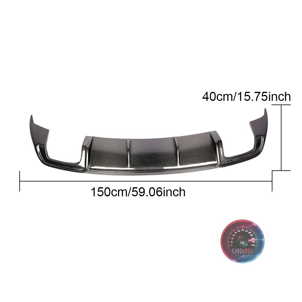 Audi A3  Rear Bumper Diffuser Carbon Fiber