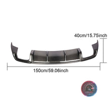 Audi A3  Rear Bumper Spoiler Diffuser Carbon Fiber