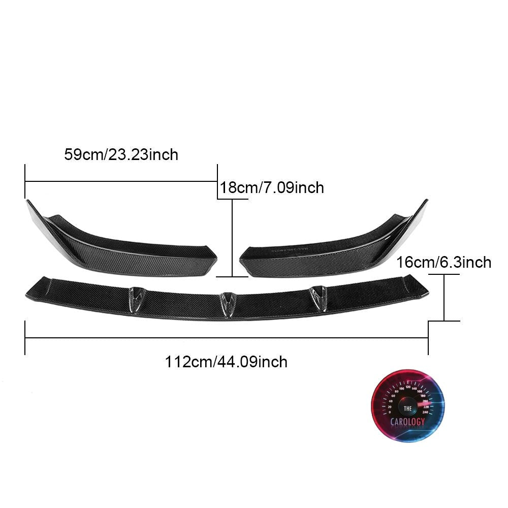 Audi A3 Front Splitter Carbon Fiber
