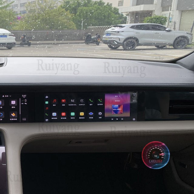 Porsche Taycan Passenger Screen
