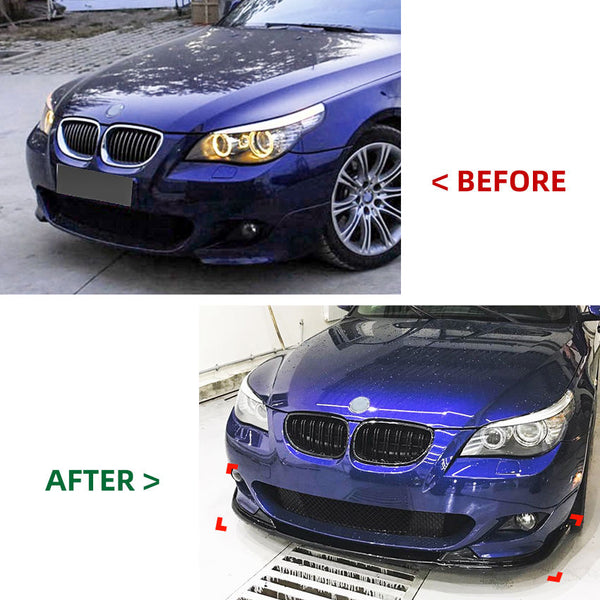 BMW E60 Front Bumper Lip Splitter