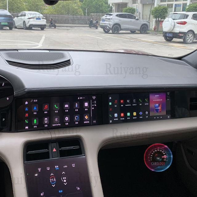 Porsche Taycan Passenger Screen