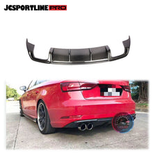 Audi A3  Rear Bumper Spoiler Diffuser Carbon Fiber