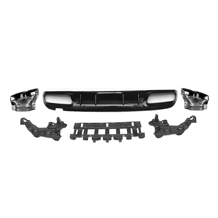 Mercedes W205 Diffuser - Gloss Black