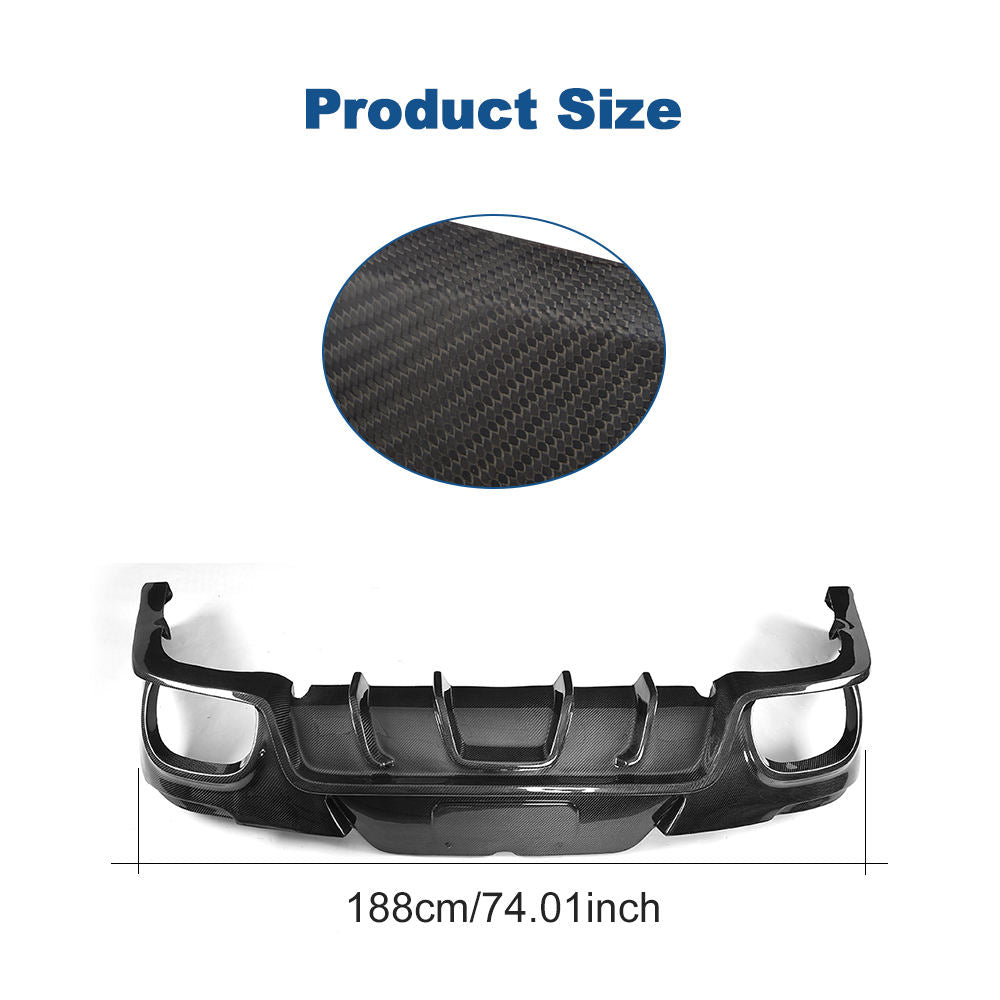 Porsche Panamera Rear Bumper  Diffuser Carbon Fiber