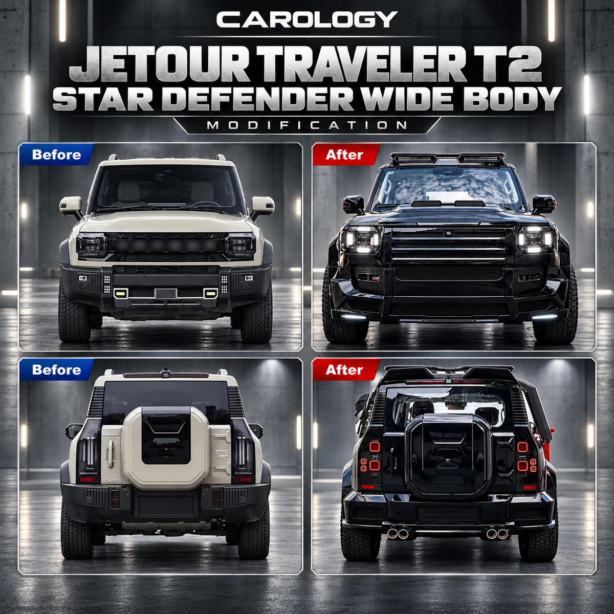Jetour T2 Defender Style Body Kit