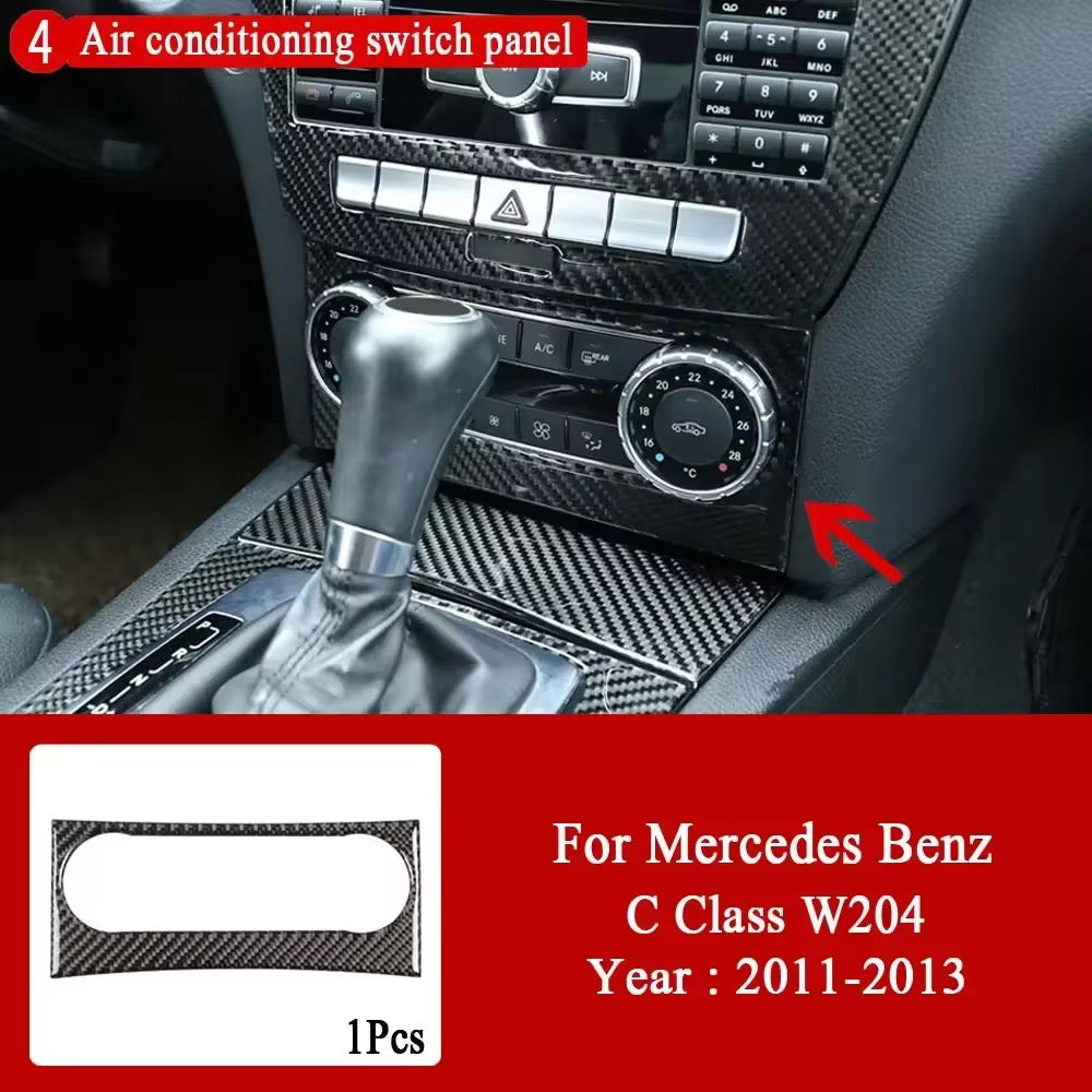 Mercedes W204 AC Panel - Carbon Fiber