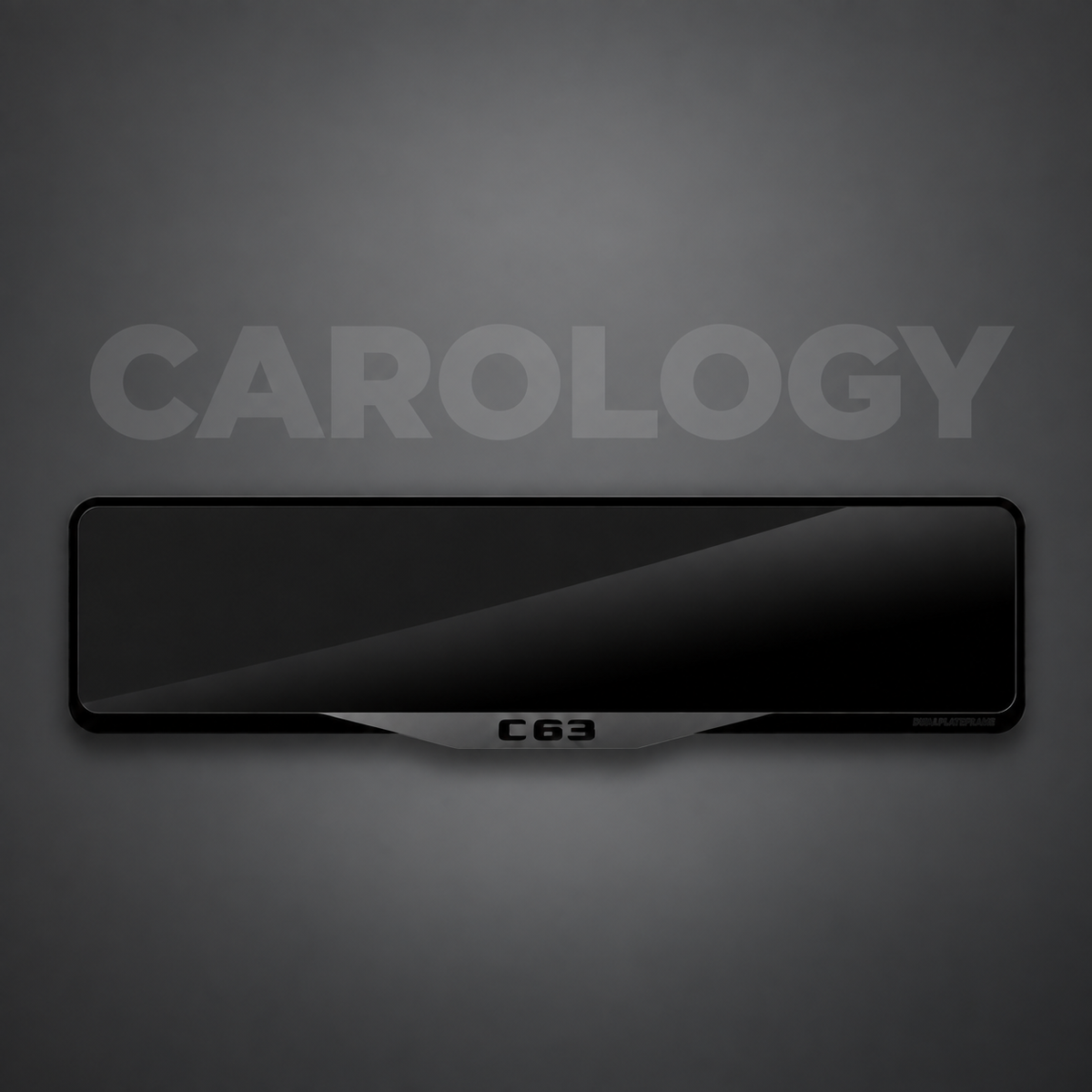 C63 Number Plate Frame