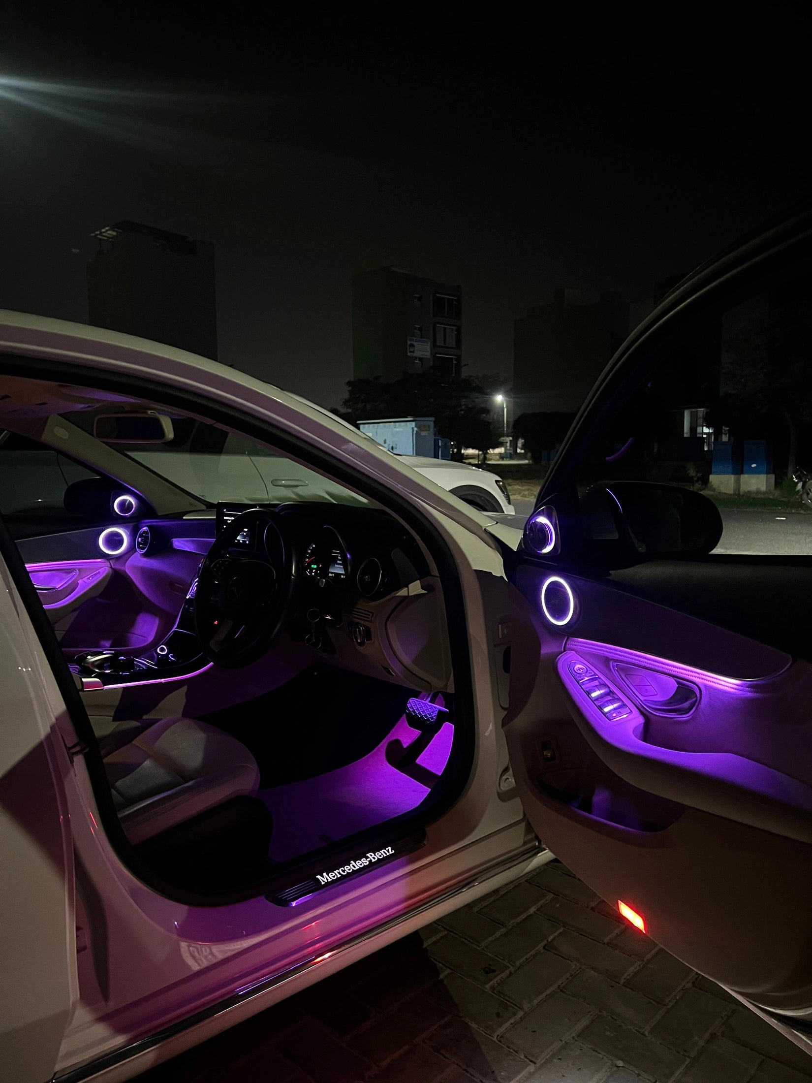 Mercedes W205 C Class 3 to 64 Color Ambient Light