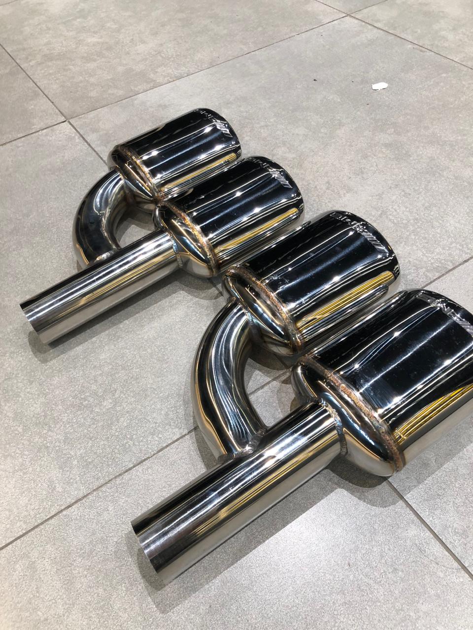 Mercedes-Benz W204 C-Class Stainless steel Exhaust tips