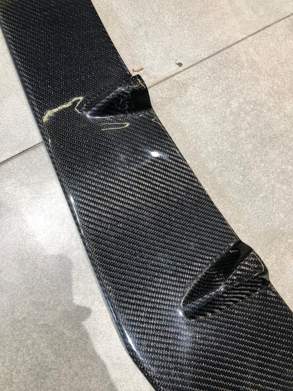Mercedes W204 C Class 2012-2014 Front Lip V1 - Carbon Fiber