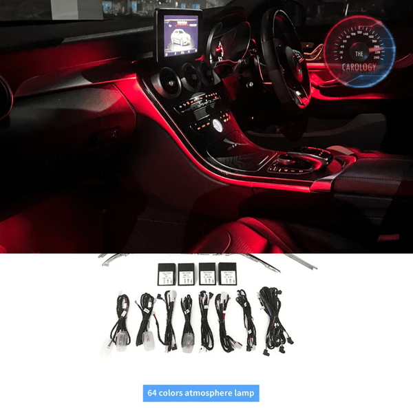 Mercedes W205 C Class 3 to 64 Color Ambient Light Upgrade Kit