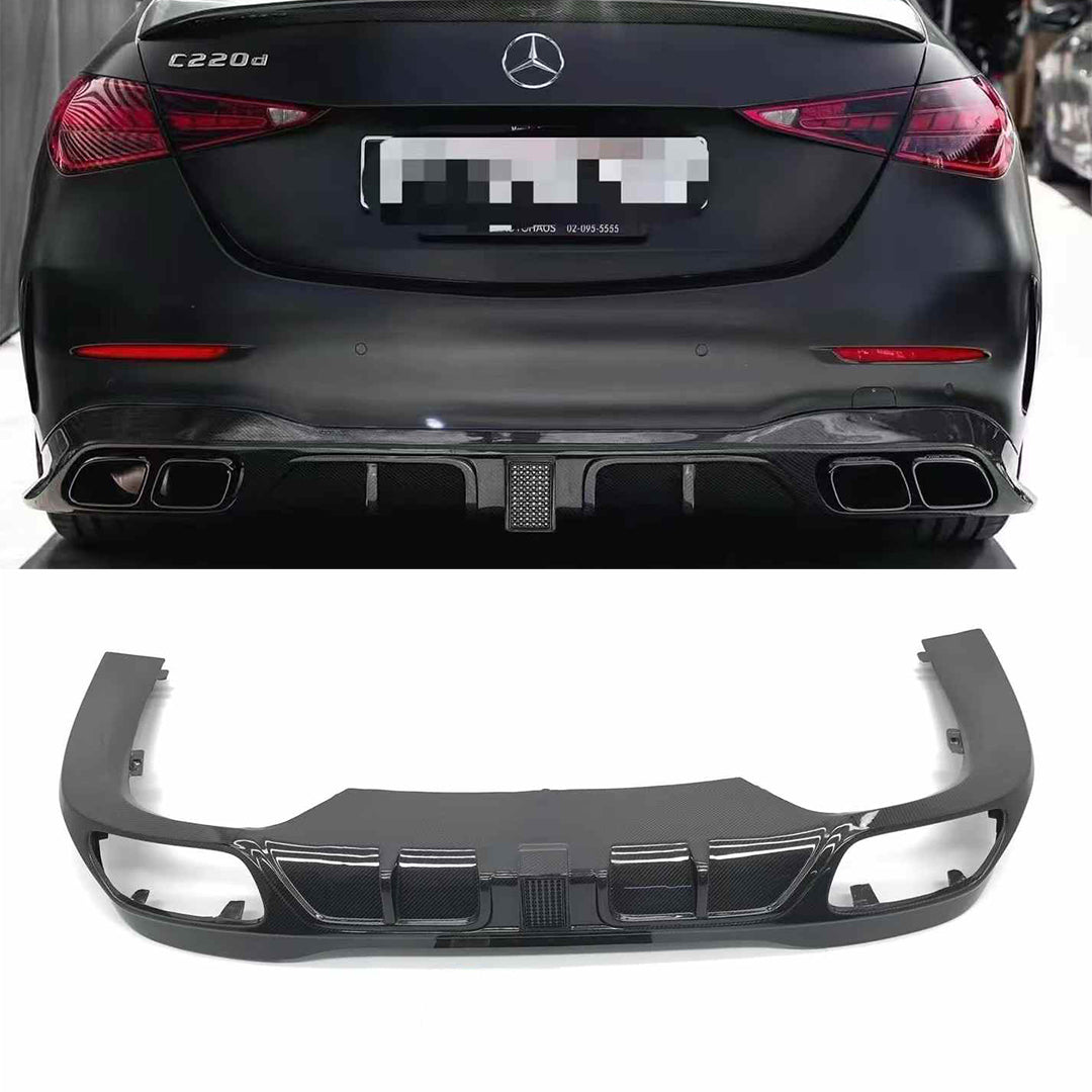 Mercedes W206 C-class Rear Carbon fiber Diffuser