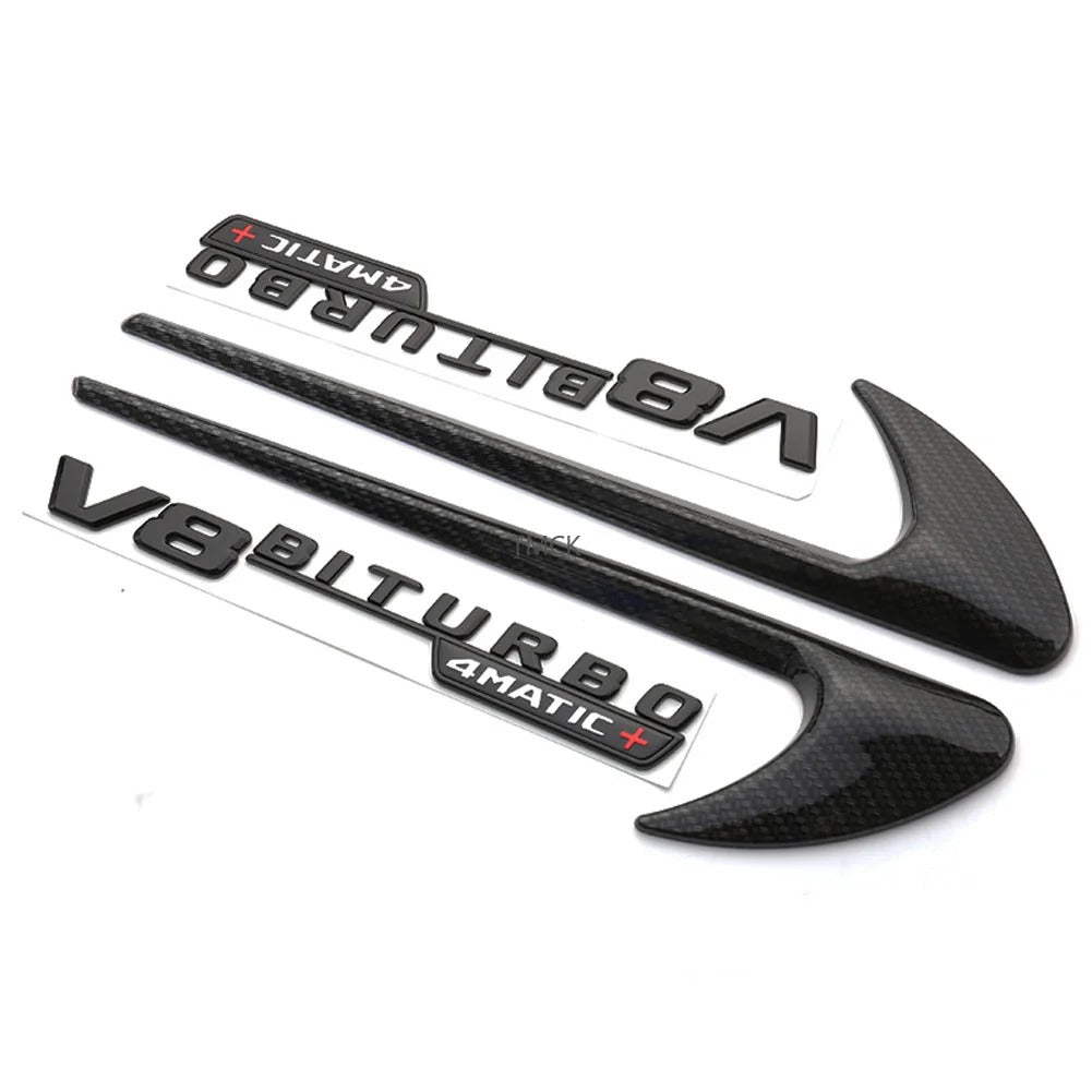 Mercedes W205 C63 Side Fender Badge - CF