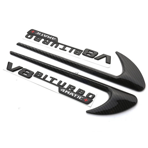 Mercedes W205 C63 Side Fender Badge - CF