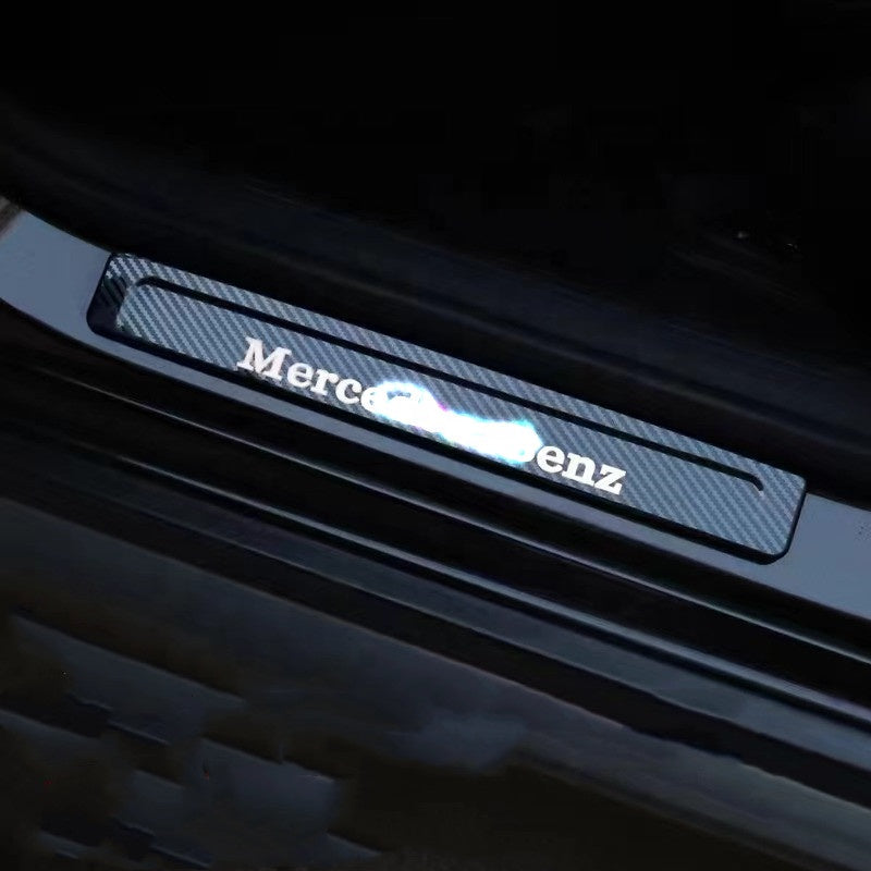 LED Door Sill Scuff Plates for Mercedes-Benz W205 C-Class GLC 2015+