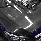 Mercedes W205 C180/200 Hood with transparent glass - Original Carbon Fiber