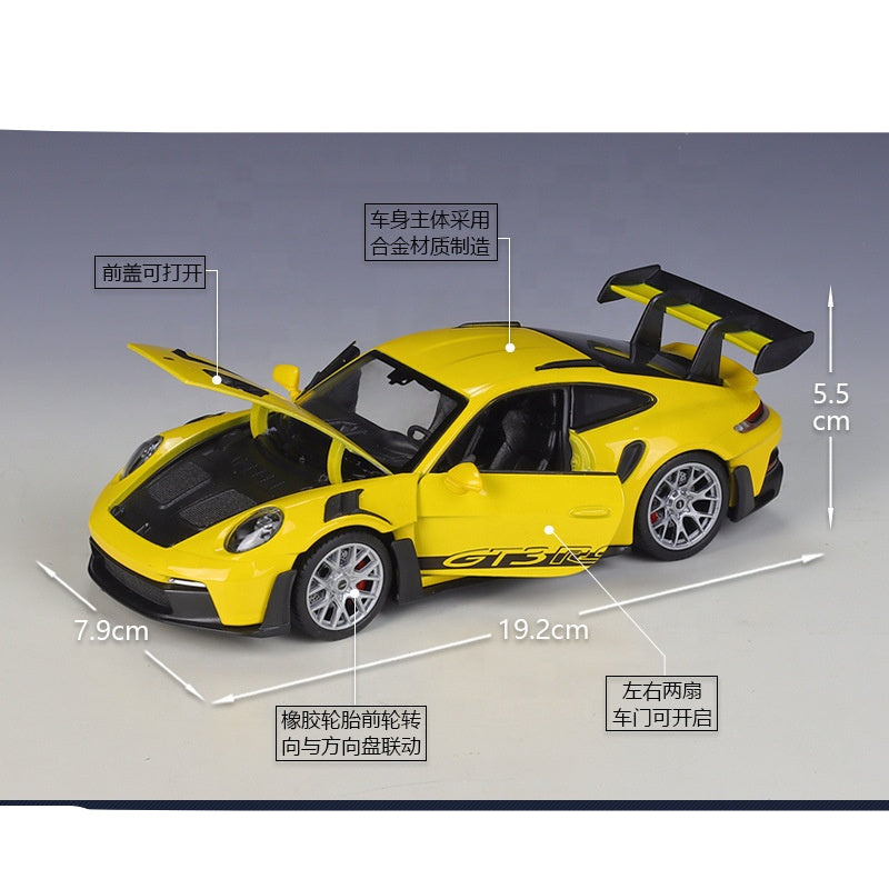 Porsche GT3 RS 992 1:24 WELLY Diecast Model Car