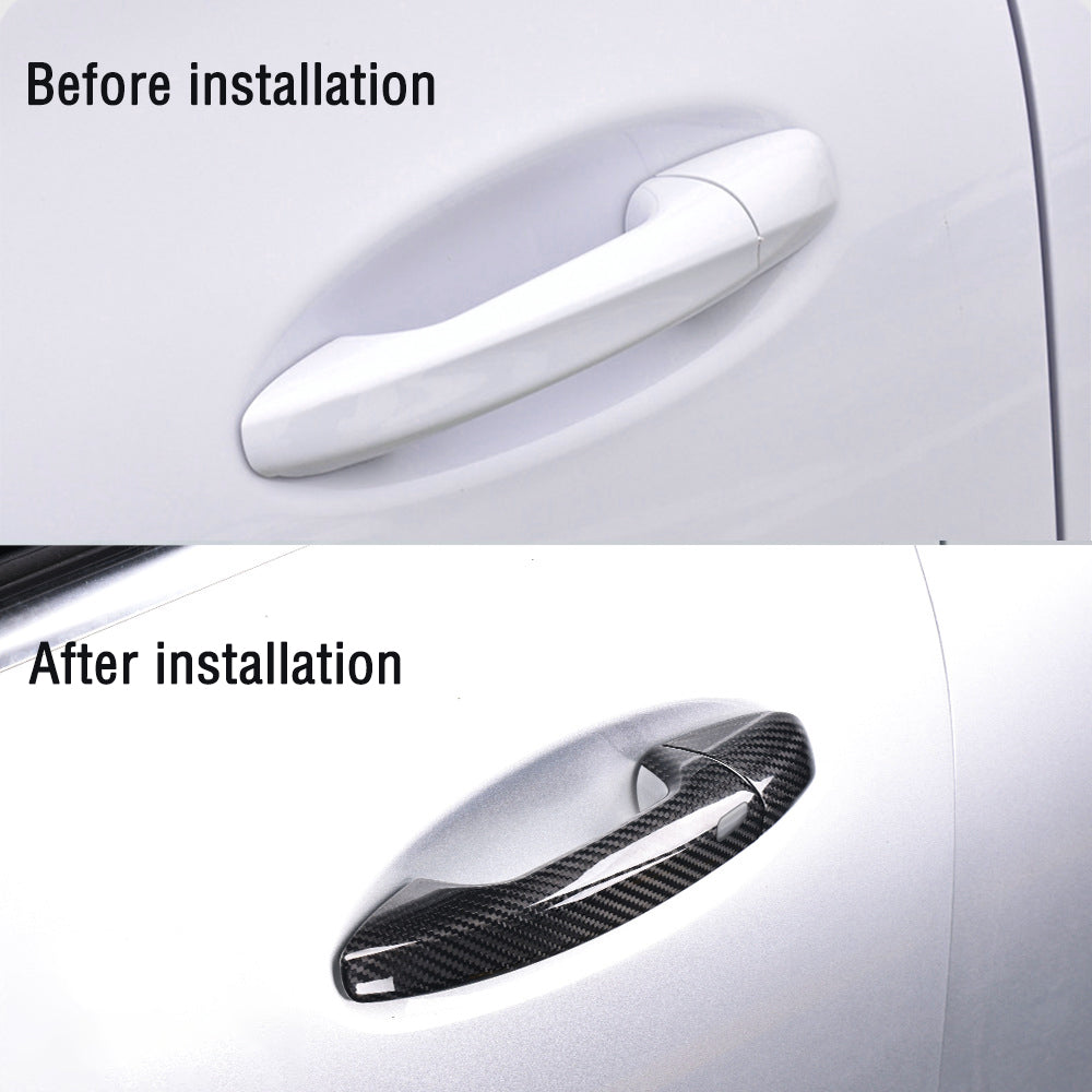 Mercedes C-Class 200 Carbon Fiber Door Handle Cover