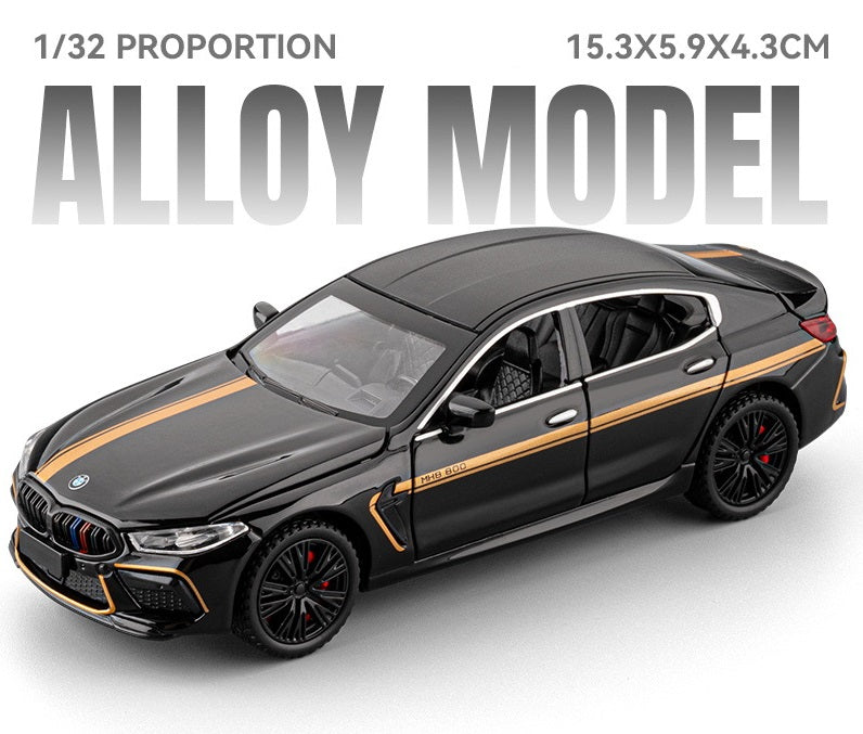 BMW M8 1:32 Alloy Pull-Back Car with Opening Doors